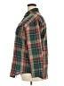 Unbranded 100% Polyester Plaid Green Long Sleeve Blouse Size XXL - photo 5