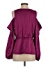 Trina Turk 100% Polyester Solid Pink Burgundy 3/4 Sleeve Blouse Size S - photo 2