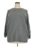 Questions 100% Acrylic Gray Pullover Sweater Size 3X - photo 1
