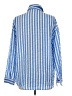 Unbranded 100% Polyester Stripes Blue Long Sleeve Blouse Size L - photo 2