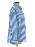 Unbranded 100% Polyester Stripes Blue Long Sleeve Blouse Size L - photo 4