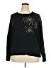 Ann Taylor LOFT 100% Cotton Stars Black Sweatshirt Size XXL - photo 1