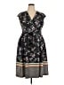 Alexia Admor Print Black Casual Dress Size XXL (estimated) - photo 1