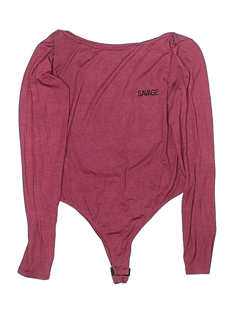 Wet Seal Bodysuit In Burgundy