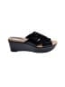 Chaps Black Wedges Size 6 1/2 - photo 1