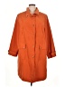 Roaman's 100% Polyester Orange Trenchcoat Size 16W - photo 1