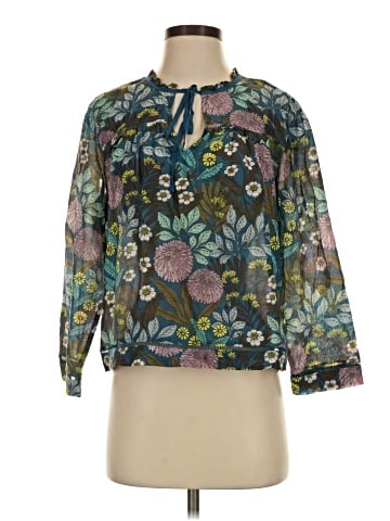J.Crew x Abigail Borg 3/4 Sleeve Blouse (view 1)