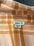 Aerie Plaid Orange Long Sleeve Button-Down Shirt Size M - photo 7