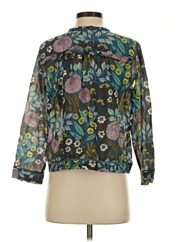 J.Crew x Abigail Borg 3/4 Sleeve Blouse (view 2)