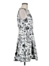 Forever 21 Contemporary 100% Polyester Print Gray Silver Cocktail Dress Size M - photo 4