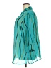 White Stag 100% Polyester Stripes Teal 3/4 Sleeve Blouse Size 22W/24W - photo 5