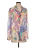 Lavender Brown 100% Polyester Print Pink Long Sleeve Blouse Size S - photo 1