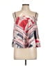 Fate Red Ivory Sleeveless Blouse Size L - photo 1