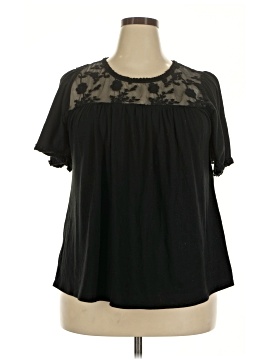 Indigo Rose Short Sleeve Blouse