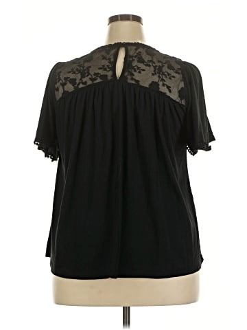 Indigo Rose Short Sleeve Blouse (view 2)
