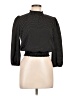 Monteau Polka Dots Black 3/4 Sleeve Blouse Size L - photo 1