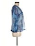 Nancy-k 100% Polyester Blue 3/4 Sleeve Blouse Size M - photo 4