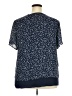 Hilary Radley 100% Polyester Blue Short Sleeve Top Size XXL - photo 2