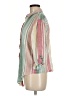 Harper Stripes Green 3/4 Sleeve Button-Down Shirt Size M - photo 5