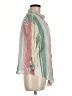 Harper Stripes Green 3/4 Sleeve Button-Down Shirt Size M - photo 4