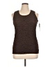 Elementz Brown Sleeveless Blouse Size XL - photo 1