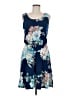 verse Floral Blue Casual Dress Size M - photo 1