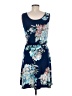 verse Floral Blue Casual Dress Size M - photo 2
