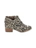 Naughty Monkey Animal Print Tan Ankle Boots Size 6 1/2 - photo 1