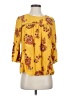 Old Navy 100% Rayon Yellow 3/4 Sleeve Blouse Size S - photo 1