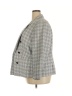 Bar III 100% Polyester Houndstooth Gray Blazer Size 3X - photo 5