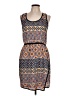 Bar III 100% Polyester Print Blue Casual Dress Size L - photo 1