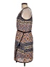 Bar III 100% Polyester Print Blue Casual Dress Size L - photo 5