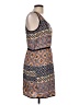 Bar III 100% Polyester Print Blue Casual Dress Size L - photo 4