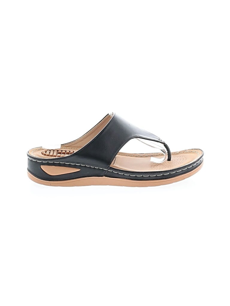 Pre-owned Unbranded Flip Flops In Black