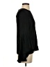 Milly Black Long Sleeve Silk Top Size 0 - photo 4
