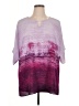Catherines Tie-dye Purple 3/4 Sleeve Blouse Size 0X - photo 1