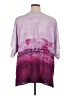Catherines Tie-dye Purple 3/4 Sleeve Blouse Size 0X - photo 2