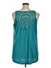 Torrid Aztec Or Tribal Print Argyle Graphic Floral Teal Sleeveless Blouse Size 1X Plus (1) - photo 2