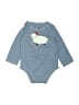 First Impressions Blue Long Sleeve Onesie 9-12 MO / 12 MO - photo 1