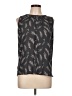 Ann Taylor LOFT 100% Polyester Black Sleeveless Blouse Size L (petite) - photo 1