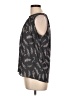 Ann Taylor LOFT 100% Polyester Black Sleeveless Blouse Size L (petite) - photo 5