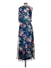 Studio One 100% Polyester Tropical Blue Casual Dress Size 10 - photo 2