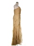 Badgley Mischka 100% Silk Gold Cocktail Dress Size 14 - photo 4