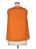 LC Lauren Conrad 100% Polyester Polka Dots Orange Sleeveless Blouse Size XL - photo 2