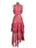 Unbranded 100% Polyester Paisley Pink Cocktail Dress Size L - photo 2