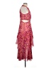 Unbranded 100% Polyester Paisley Pink Cocktail Dress Size L - photo 4