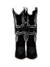 Unbranded Aztec Or Tribal Print Black Boots Size 7 - photo 2