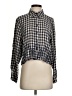 Zara Checkered-gingham Blue Long Sleeve Blouse Size S - photo 1