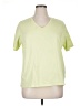 Lands' End 100% Cotton Green Short Sleeve Top Size 1X - photo 1