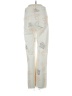 Stradivarius Print Ivory Jeans Size 4 - photo 2